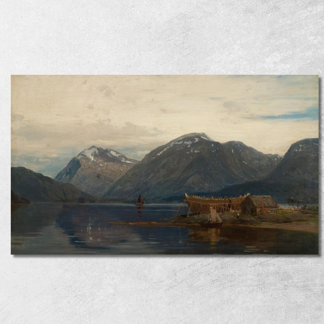 Ølve Hardanger Amaldus Nielsen ani232 quadro stampato su tela