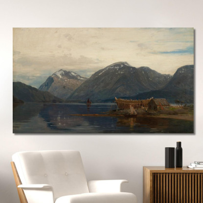 Ølve Hardanger Amaldus Nielsen ani232 quadro stampato su tela