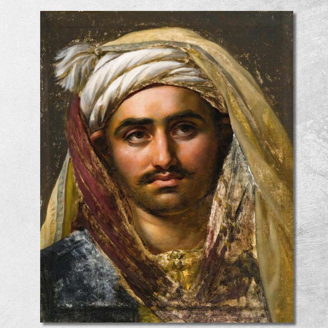 Testa Di Un Giovane Turco Anne Louis Girodet-Trioson alg12 quadro stampato su tela Testa Di Un Giovane Turco Anne Louis Girodet-Trioson alg12 quadro stampato su tela