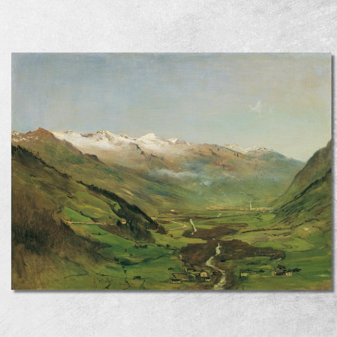 La Valle Di Gastein I Anton Romako arm13 quadro stampato su tela La Valle Di Gastein I Anton Romako arm13 quadro stampato su tela