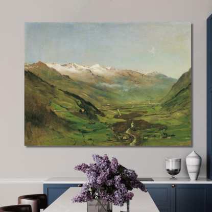 La Valle Di Gastein I Anton Romako arm13 quadro stampato su tela