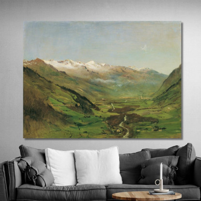 La Valle Di Gastein I Anton Romako arm13 quadro stampato su tela