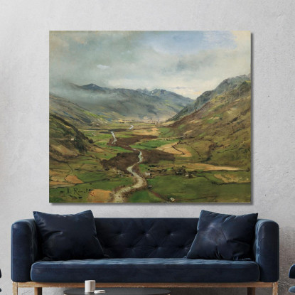 La Valle Di Gastein Ii Anton Romako arm14 quadro stampato su tela