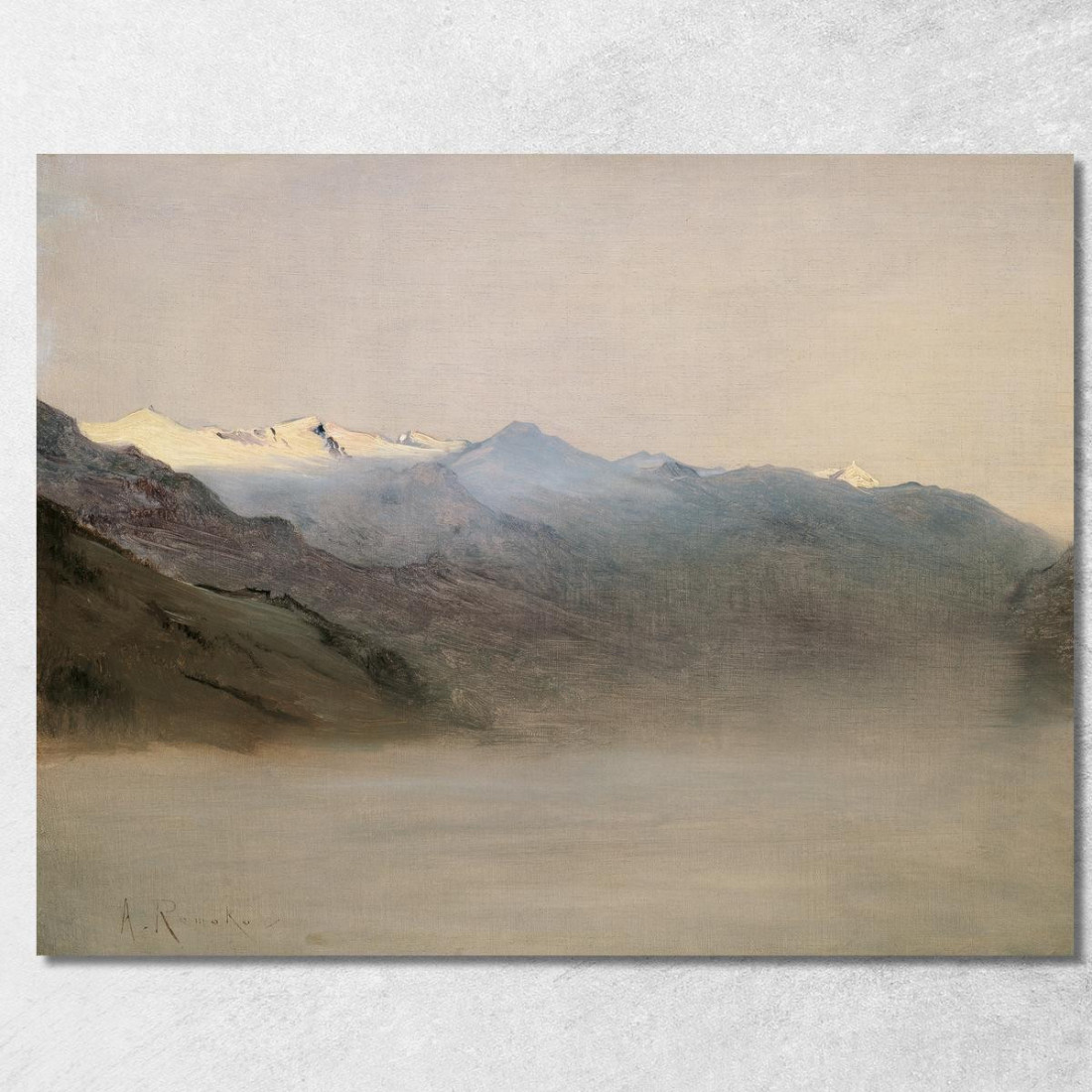 La Valle Di Gastein Nella Nebbia Anton Romako arm15 quadro stampato su tela La Valle Di Gastein Nella Nebbia Anton Romako arm15 quadro stampato su tela