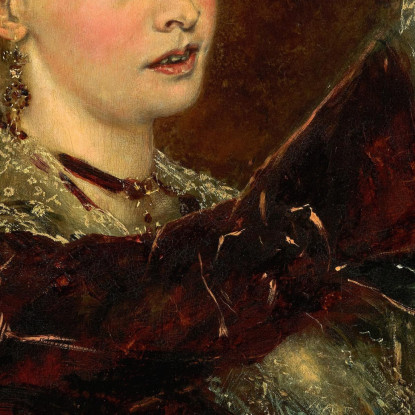 Elisabeth Von Nast-Kolb Nata Hardegg Anton Romako arm26 quadro stampato su tela
