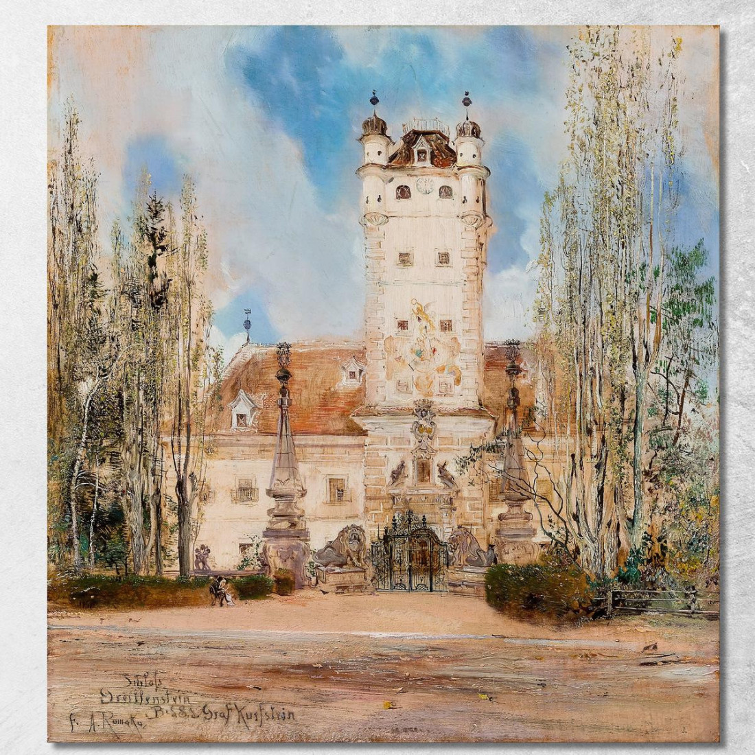 Castello Di Greillenstein Anton Romako arm29 quadro stampato su tela Castello Di Greillenstein Anton Romako arm29 quadro stampato su tela
