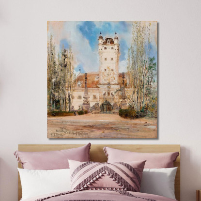 Castello Di Greillenstein Anton Romako arm29 quadro stampato su tela