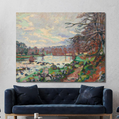Diga Di Genetin Crozant Armand Guillaumin agl3 quadro stampato su tela