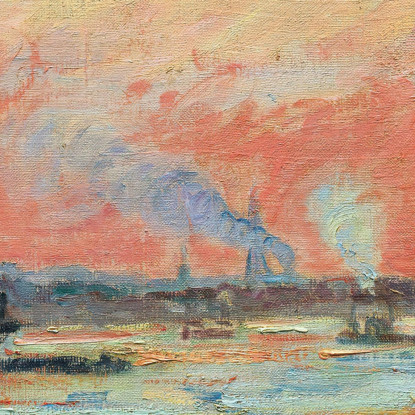 Confluenza Della Senna E Della Marna A Ivry Armand Guillaumin agl12 quadro stampato su tela