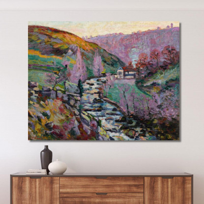 Crozant La Folie La Sera Armand Guillaumin agl13 quadro stampato su tela