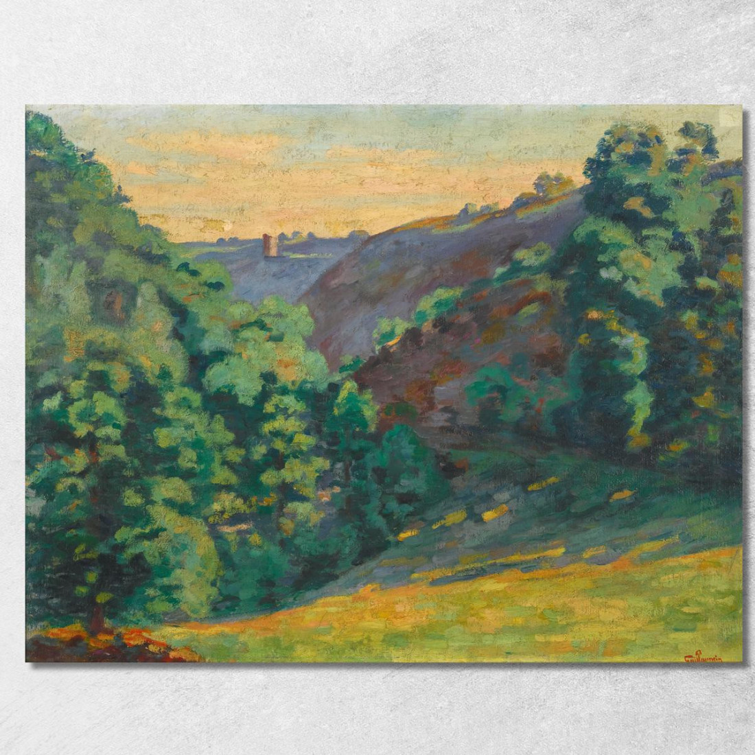 Crozant Il Burrone Della Sedelle Alla Folie Armand Guillaumin agl14 quadro stampato su tela Crozant Il Burrone Della Sedelle Alla Folie Armand Guillaumin agl14 quadro stampato su tela