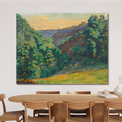 Crozant Il Burrone Della Sedelle Alla Folie Armand Guillaumin agl14 quadro stampato su tela