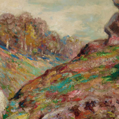 Altezza Della Sedelle Paesaggio Della Creuse Armand Guillaumin agl19 quadro stampato su tela