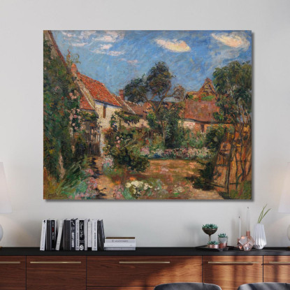 Giardino A Janville-Sur-Juine Armand Guillaumin agl21 quadro stampato su tela