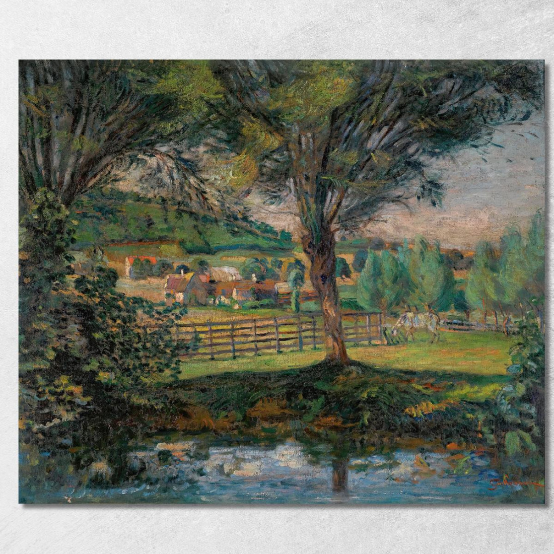 Lo Stagno Dei Salici Île-De-France Armand Guillaumin agl24 quadro stampato su tela Lo Stagno Dei Salici Île-De-France Armand Guillaumin agl24 quadro stampato su tela