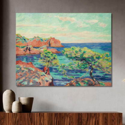Le Trayas Armand Guillaumin agl39 quadro stampato su tela