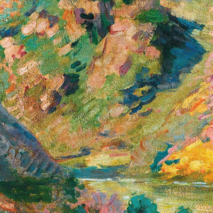 Les Carolles Valle Della Lude Armand Guillaumin agl42 quadro stampato su tela