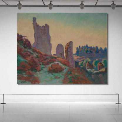 Le Rovine Del Castello Di Crozant Armand Guillaumin agl45 quadro stampato su tela