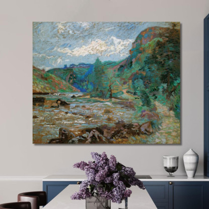 Mulino Bouchardon Crozant Armand Guillaumin agl49 quadro stampato su tela