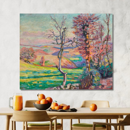 Paesaggio Di Crozant Creuse Armand Guillaumin agl56 quadro stampato su tela