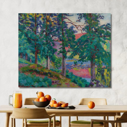 Paesaggio Della Creuse 2 Armand Guillaumin agl58 quadro stampato su tela
