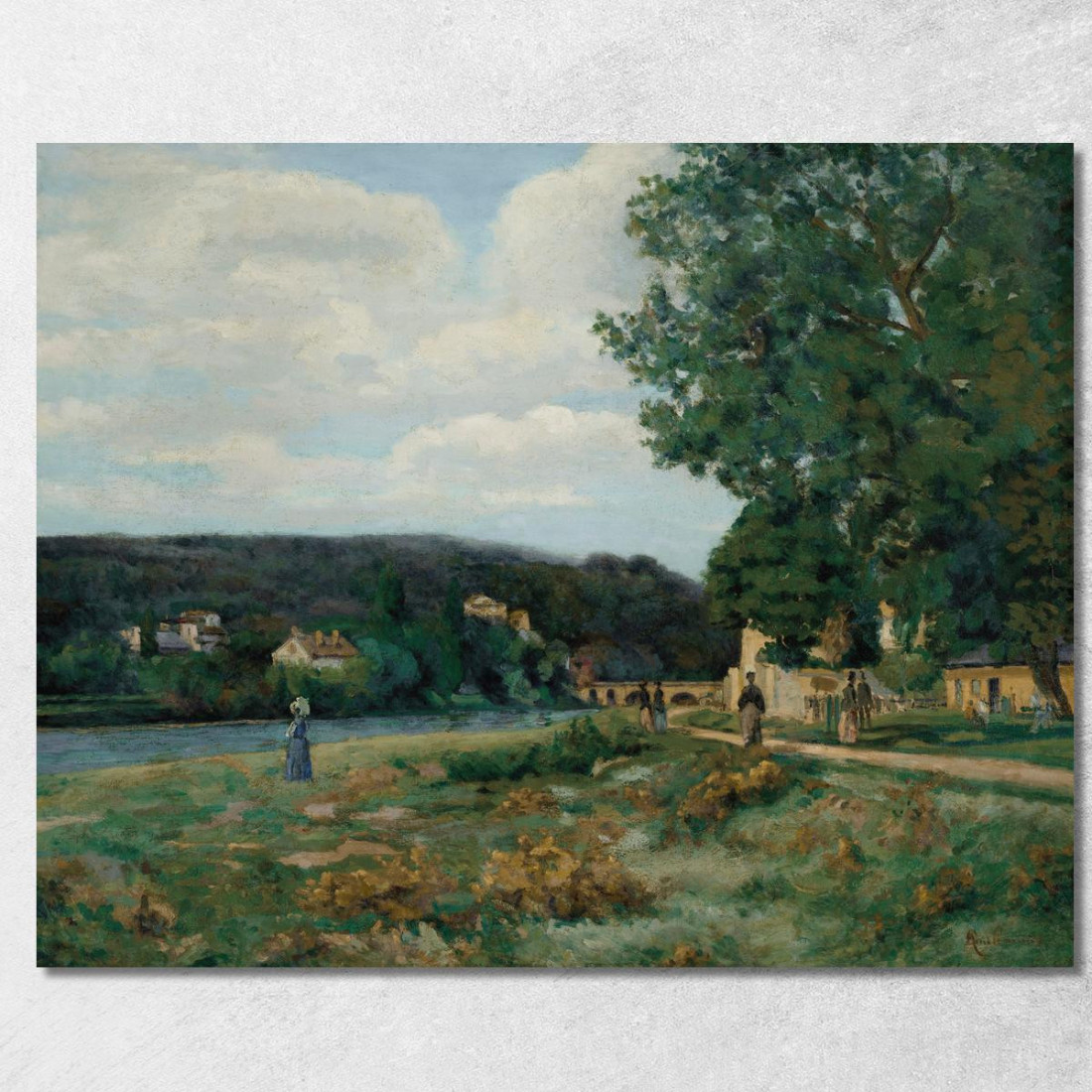 Paesaggio Dell'Île-De-France Armand Guillaumin agl64 quadro stampato su tela Paesaggio Dell'Île-De-France Armand Guillaumin agl64 quadro stampato su tela