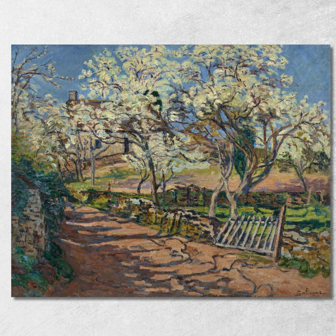 Paesaggio Di Primavera Armand Guillaumin agl65 quadro stampato su tela Paesaggio Di Primavera Armand Guillaumin agl65 quadro stampato su tela