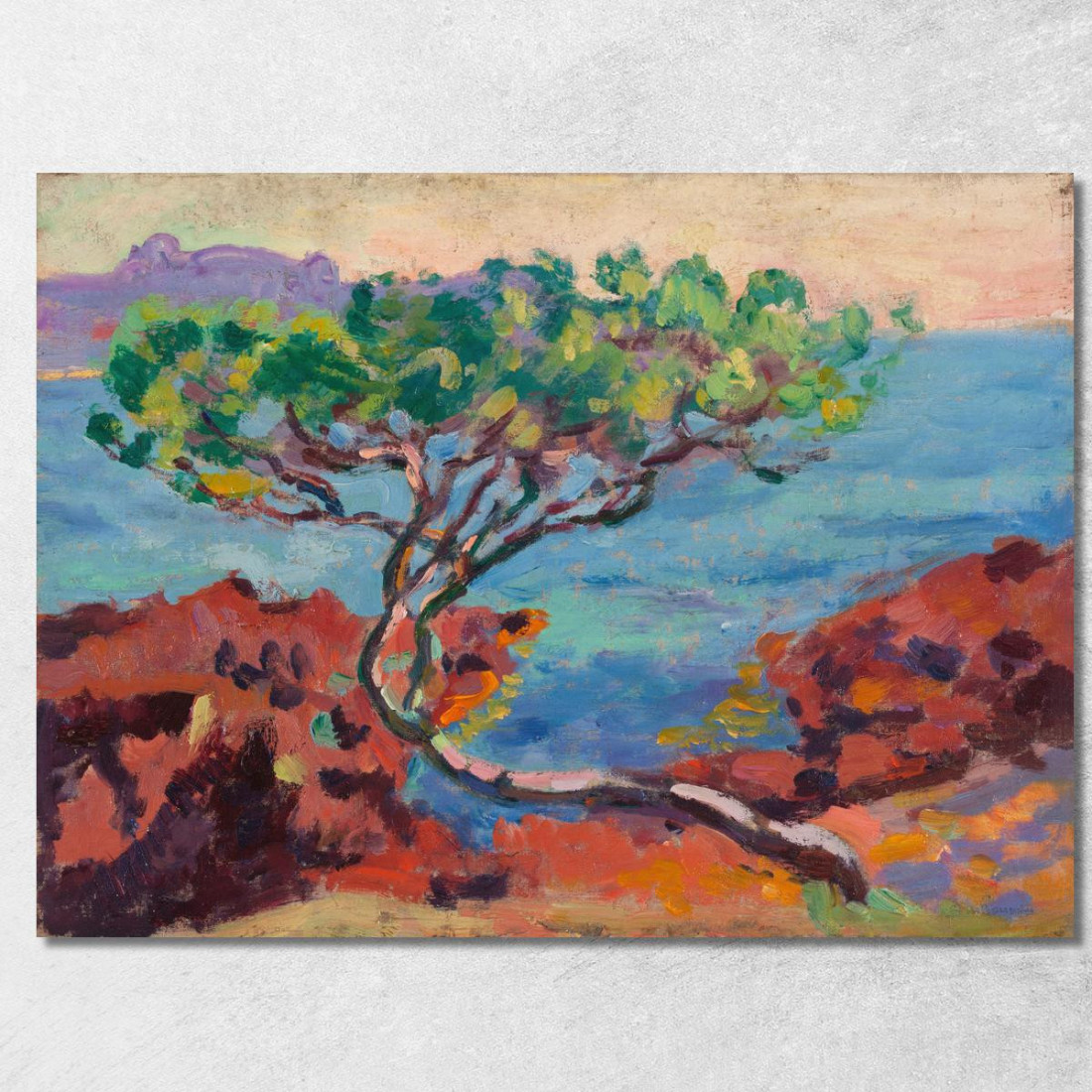 Paesaggio Marittimo Armand Guillaumin agl69 quadro stampato su tela Paesaggio Marittimo Armand Guillaumin agl69 quadro stampato su tela