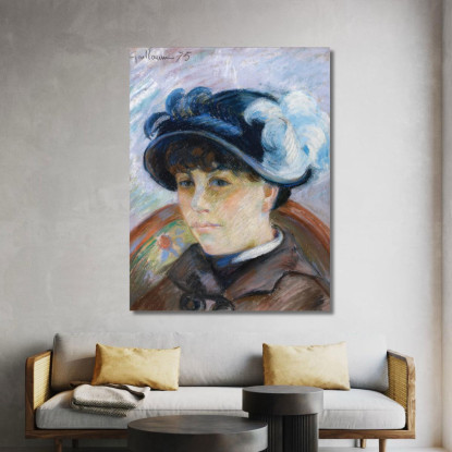 Ritratto Di Giovane Donna Armand Guillaumin agl73 quadro stampato su tela