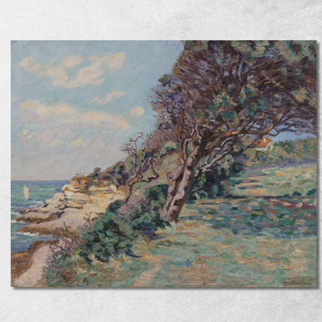 Saint-Palais La Punta Della Dogana Agosto 92 Ore 10 Del Mattino Armand Guillaumin agl86 quadro stampato su tela Saint-Palais La Punta Della Dogana Agosto 92 Ore 10 Del Mattino Armand Guillaumin agl86 quadro stampato su tela