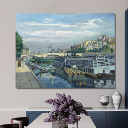 Il Ponte Di Luigi Filippo Armand Guillaumin agl91 quadro stampato su tela
