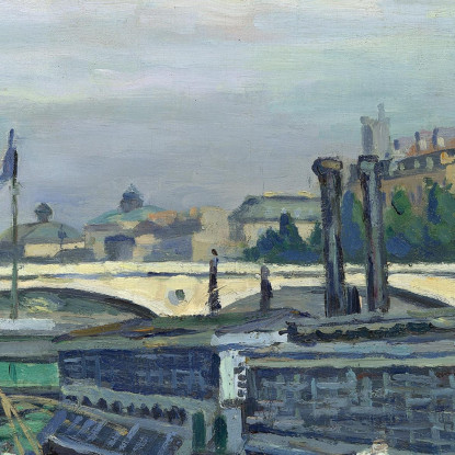 Il Ponte Di Luigi Filippo Armand Guillaumin agl91 quadro stampato su tela