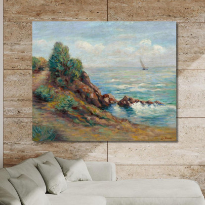 Barca A Vela Ad Agay Armand Guillaumin agl96 quadro stampato su tela