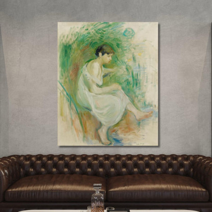 Bagnante In Camicia Berthe Morisot bmr5 quadro stampato su tela