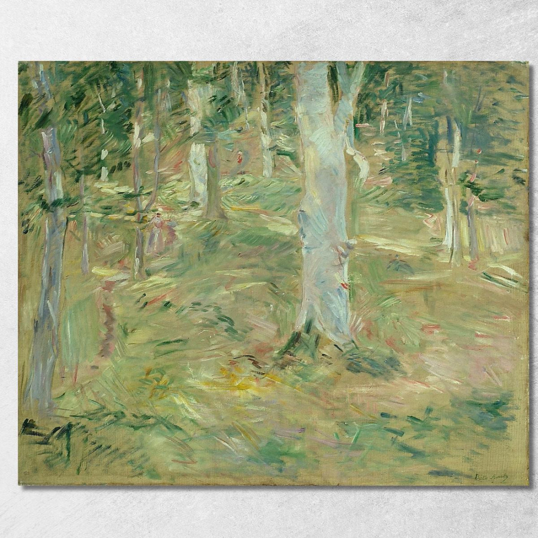 Foresta Di Compiègne Berthe Morisot bmr13 quadro stampato su tela Foresta Di Compiègne Berthe Morisot bmr13 quadro stampato su tela