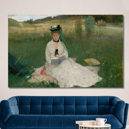 Lettura Berthe Morisot bmr30 quadro stampato su tela