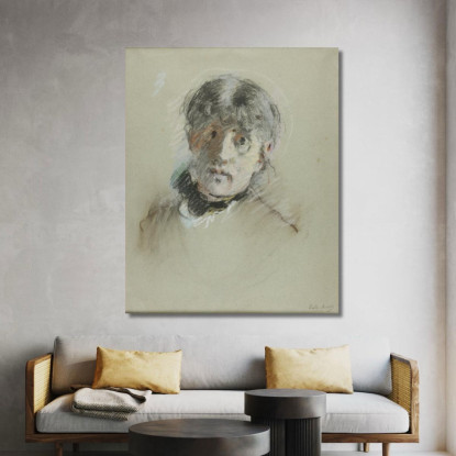 Autoritratto Berthe Morisot bmr32 quadro stampato su tela