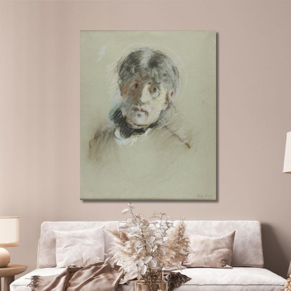 Autoritratto Berthe Morisot bmr32 quadro stampato su tela