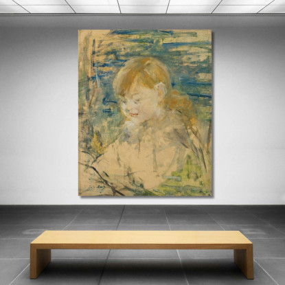 La Ragazza Bionda Berthe Morisot bmr41 quadro stampato su tela