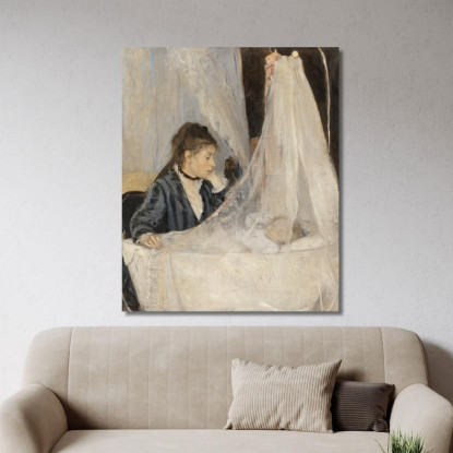 La Culla Berthe Morisot bmr42 quadro stampato su tela