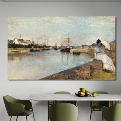 Il Porto Di Lorient Berthe Morisot bmr43 quadro stampato su tela