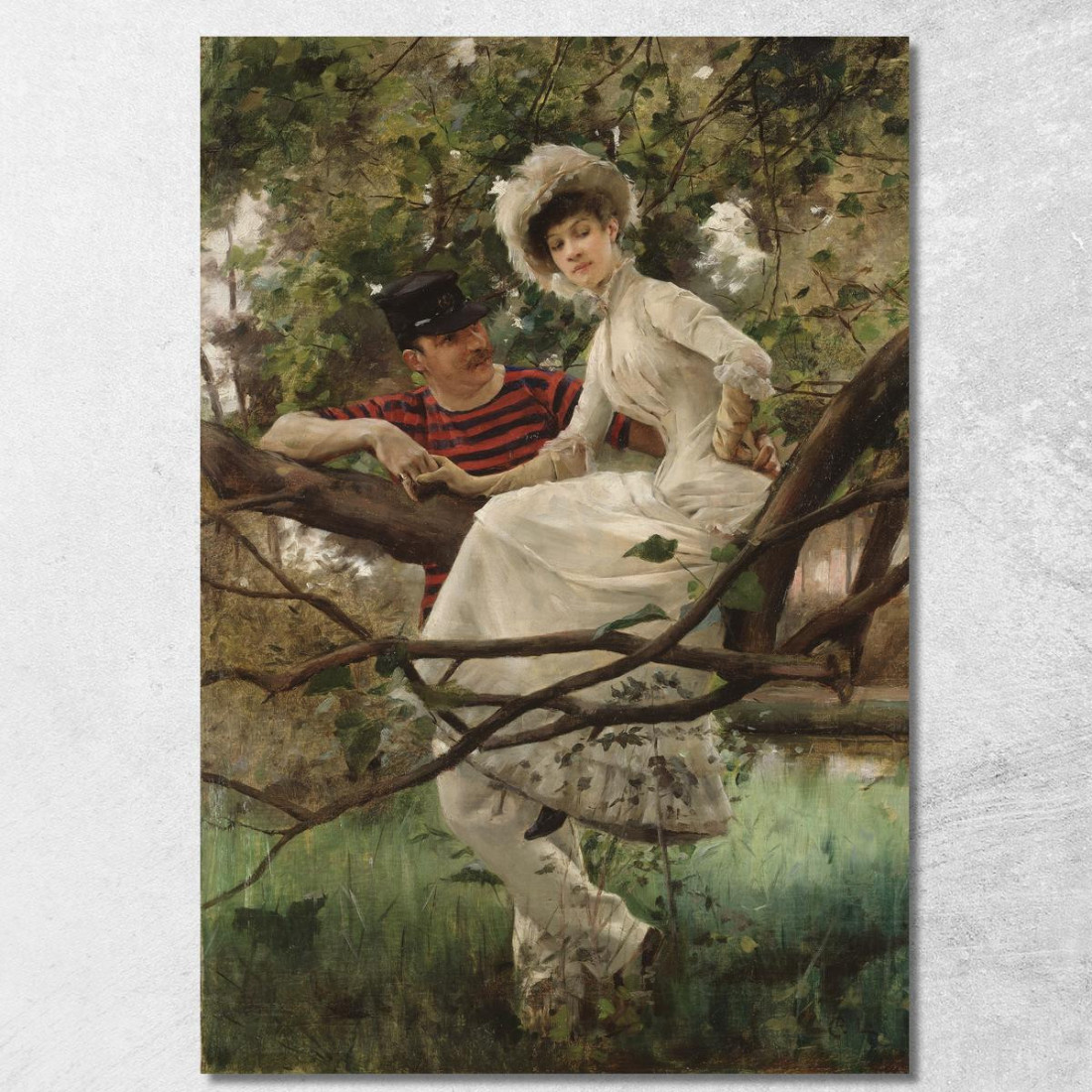 Idillio Carl Larsson clr16 quadro stampato su tela Idillio Carl Larsson clr16 quadro stampato su tela