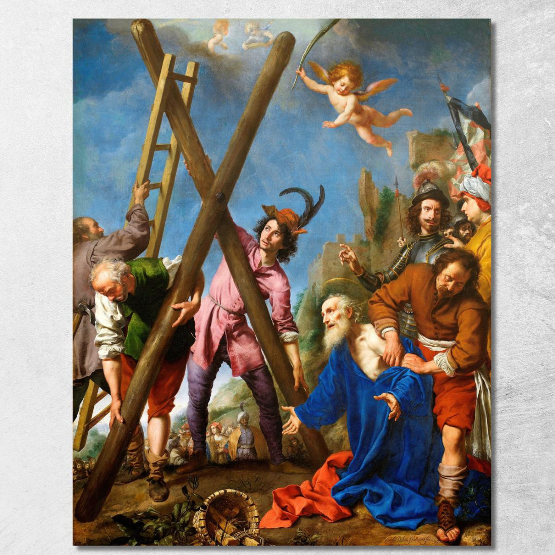 Sant'Andrea Che Prega Prima Del Martirio Carlo Dolci cdl6 quadro stampato su tela Sant'Andrea Che Prega Prima Del Martirio Carlo Dolci cdl6 quadro stampato su tela