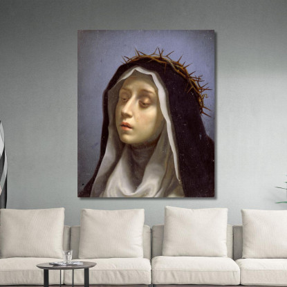 Santa Caterina Da Siena Carlo Dolci cdl7 quadro stampato su tela
