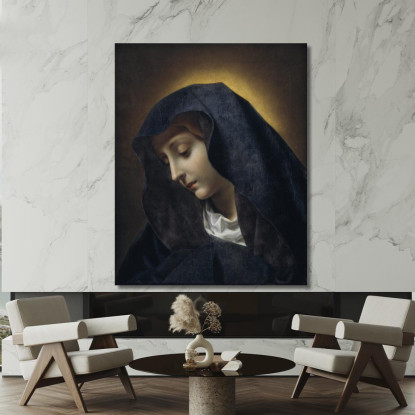 La Vergine Carlo Dolci cdl12 quadro stampato su tela