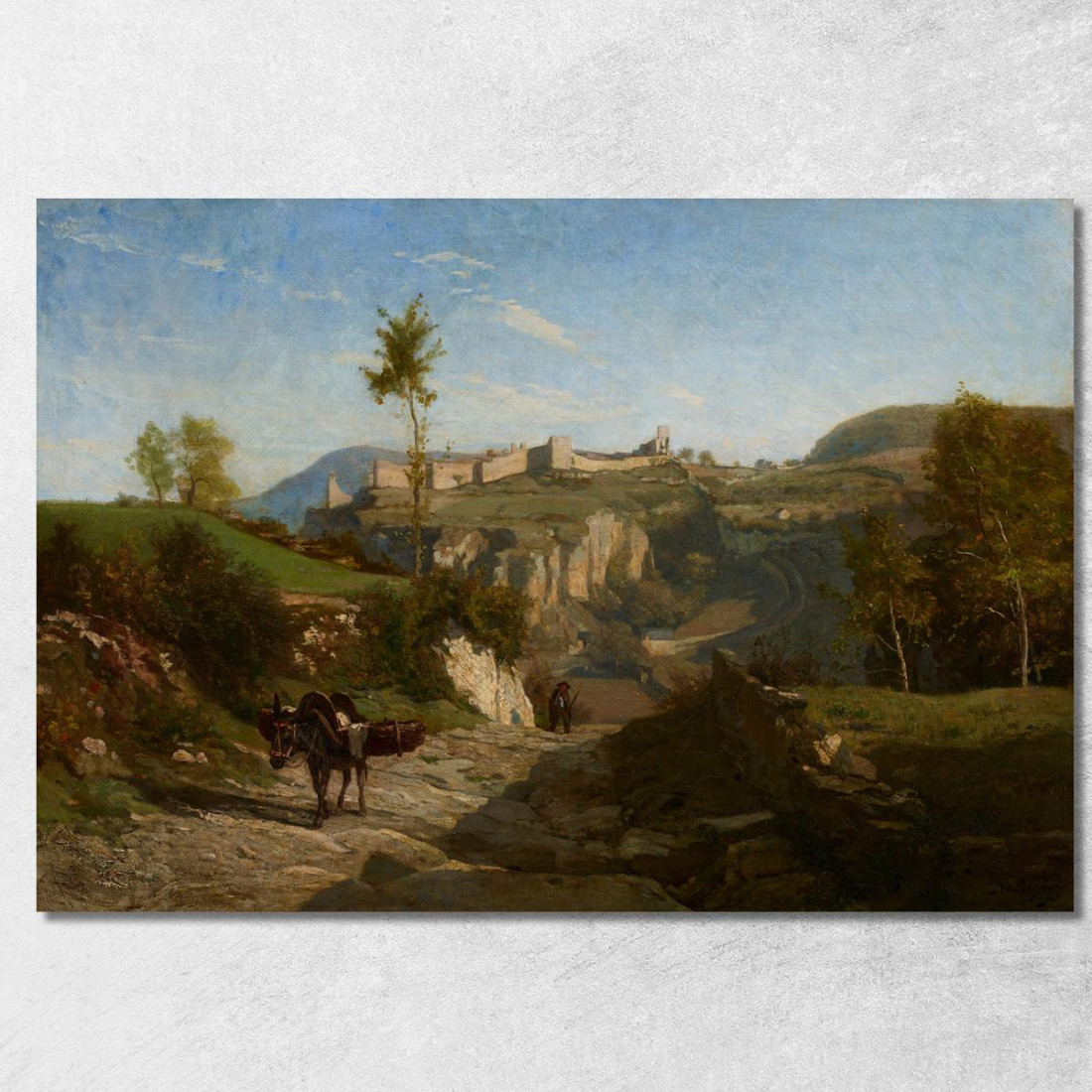 Paesaggio Vicino A Crémieu Charles François Daubigny cfd34 quadro stampato su tela Paesaggio Vicino A Crémieu Charles François Daubigny cfd34 quadro stampato su tela