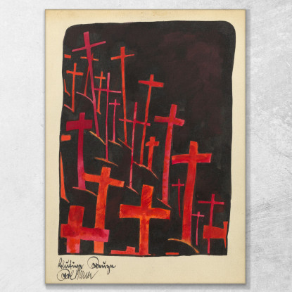 Croste Sanguinanti Karl Wiener kwn79 quadro stampato su tela