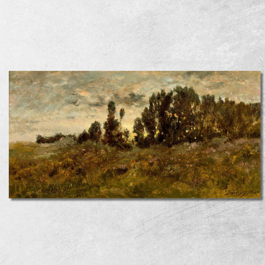 Paesaggio Charles François Daubigny cfd42 quadro stampato su tela Paesaggio Charles François Daubigny cfd42 quadro stampato su tela