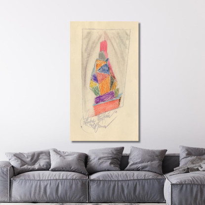 Struttura Colorata Karl Wiener kwn83 quadro stampato su tela