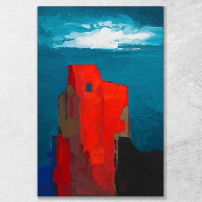 Rovine Del Castello Karl Wiener kwn84 quadro stampato su tela
